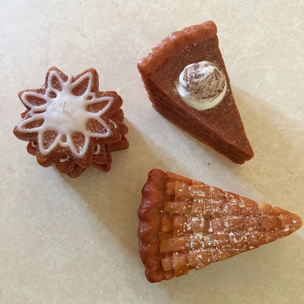 Autumn Wax Dessert Trio candles - Brown
